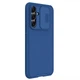 Карбоновая накладка Nillkin Camshield (шторка на камеру) для Samsung Galaxy A54 5G Синий / Blue - изображение 5