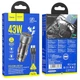 АЗП Hoco NZ8 Sprinter PD43W+QC3.0 (1USB-A/1C) + кабель Type-C to Type-C Brown - зображення 2