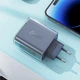 СЗУ Acefast A45 Exploration series PD65W GaN (1USB-A/2C) Mica gray - изображение 3