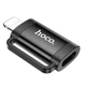Переходник HOCO UA31B OTG Lightning male to Type-C female (Black) (201581) - изображение 2