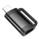 Переходник HOCO UA31B OTG Lightning male to Type-C female (Black) (201581) - изображение 3