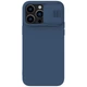 Силиконовая накладка Nillkin Camshield Silky для Apple iPhone 14 Pro Max (6.7") Синий - изображение 1