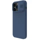 Силиконовая накладка Nillkin Camshield Silky для Apple iPhone 14 Pro Max (6.7") Синий - изображение 3