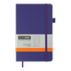 Книга записна Buromax Etalon 125*195мм 96 аркушів у лінію обкладинка штучна шкіра Фіолетова (BM.291260-07) - зображення 1