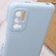 Чехол Epik Silicone Cover Full Camera (AAA) для Xiaomi Redmi Note 10 5G / Poco M3 Pro Голубой / Lilac Blue - изображение 5