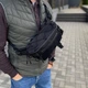 Мужская черная сумка через плечо на пояс бананка слинг TKT MK - зображення 2