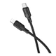 Кабель синхронізації Borofone BX113 Silicone PD27W Type-C to Lightning 3m Black (35551_3346713) - зображення 4