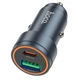 Автомобильное зарядное устройство с быстрой зарядкой HOCO Z57A |USB+Type-C, 30W| Cерый - изображение 1