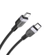 Кабель із швидкою зарядкою 60W для ноутбука та техніки 1м Type-C to Type-C HOCO X109 Energy Чорний - зображення 4