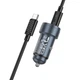 Автомобильное зарядное устройство с быстрой зарядкой + кабель Type-C HOCO Z57A |USB+Type-C, 30W| Cерый - изображение 4