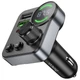 Автомобильный FM-трансмиттер модулятор с быстрой зарядкой HOCO E86 Alegria |2USB/Type-C PD48W+QC3.0| Черный - изображение 4