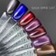 Гель-лак котяче око SAGA Professional Wine Cat 04 бордовий, 10 мл - зображення 2