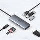 Док-станція USB3.1 Type-C -->HDMI 30Hz/3хUSB 3.0/USB-C/ PD100W/SD/TF 7 in 1Choetech - зображення 3