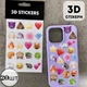 Объемные 3D наклейки "Эмодзи" Набір 20 стікерів для декора телефона, ноутбука, блокнота, подарков SB-58 - изображение 1