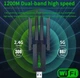 Высокоскоростной WiFi адаптер 1200Mbps с 4 антеннами USB3.0 2.4GHz+5.8GHz - изображение 4