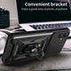Протиударний чохол Armor Ring + захиcт камери для Samsung Galaxy A05 (A055) Simon case чорний - зображення 10