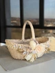 Пасхальная корзина 36х26х33см hand-made MIS LT бежевая с кремовым декором - изображение 1