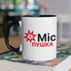 Чашка з принтом "Міс пушка" на подарунок для подруги, дівчини керамічна 330 мл біла з чорною ручкою - зображення 1