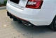 Диффузор заднего бампера для Skoda Octavia 3 A7 2013-2019 седан (черный матовый) V2 - изображение 4