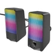 Акустика для ПК HOCO DS14 RGB Rhythmic Spectrum desktop speaker, 10W, USB, 3.5mm, Mic, black - зображення 2