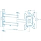 Кронштейн для телевизора WALFIX R-353B VESA 200х200 15"-42" 25кг Black - изображение 2