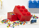 Pojemnik w kształcie klocka LEGO Storage Brick 6 Czerwony (40000800) (5711938247171) - obraz 4