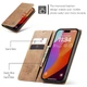 Чехол-книжка CaseMe из нубука для iPhone 11 Pro Светло-коричневый - изображение 6