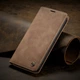 Чехол-книжка CaseMe из нубука для iPhone 11 Pro Светло-коричневый - изображение 2