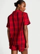 Женская пижама (Шорты+рубашка) Victoria's Secret (3226437712077) Flannel Short Pajama Set S красная принт в клетку - изображение 2