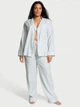 Женская пижама (штаны+Рубашка) Victoria's Secret (3226437712084) Flannel Pajama L голубая - изображение 1