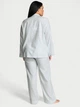 Женская пижама (штаны+Рубашка) Victoria's Secret (3226437712084) Flannel Pajama L голубая - изображение 4
