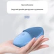 Очищающая щетка - массажер для лица с вибрацией Brosse скруббер для кожи, 10х8см, голубой "S" (101153282) - изображение 4