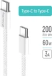 Кабель ColorWay Type-C - Type-C (braided cotton) (PD Fast Charging 60W) 3.0А 2 м Серый (CW-CBPDCC068-GR) - изображение 2