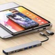 USB-хаб переходник картридер SD / TF / Type-C / Type-A / 3.5mm Audio HUB 8 -в- 1 - изображение 2