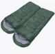 Спальный мешок Зеленый 220x70см 1.3 kg Sleeping Bag, спальник-одеяло с капюшоном - изображение 3