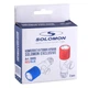 Комплект кранів кутових кераміка SOLOMON EXCLUSIVE 1/2″X1/2″ 9889 RED/BLUE (комплект2шт.) - зображення 3