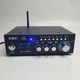Усилитель звука Bluetooth 2-канальный 2x30Вт, портативный стереоусилитель для колонок с FM-радио, USB, SD, RCA, караоке, эквалайзером, аудиоусилитель сигнала для дома и авто, питание 12V/220V Черный AK-688-BT - изображение 3