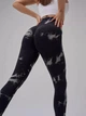 Женские лосины пуш ап спортивные для тренировок мрамор повседневные Marble c Push Up эффектом XL Черный (17003956) - изображение 8