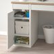 Компьютерный стол MICKE 105х50 см IKEA 104.898.39 белый/антрацит - изображение 2