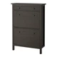 Тумбочка для обуви HEMNES 89x127 см IKEA 402.169.08 черный/коричневый - изображение 1