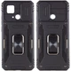 Чехол Epik Camshield Army Ring для Xiaomi Redmi 10C Ударопрочный Черный / Black - изображение 7