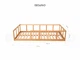Детская деревянная кровать Монтессори BUSY WOOD без ножек, с ламелями Модель 10 Натуральное дерево 190х140 см - изображение 2