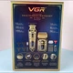 Чоловічий набір VGR V-641, машинка для стрижки + бритва шейвер, 4 насадки, LED display - изображение 9