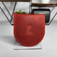 Шкіряна жіноча монетниця Півмісяць Крейзі Хорс матова Червона - зображення 6