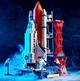 Конструктор Ракета Космический шаттл Космос Космическая станция Space Shuttle 1083 деталей Lele Brother - изображение 2