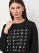 Свитшот женский Disney Warner Bros WB FR 53 18 647 XL Черный (5904009042797) - изображение 4