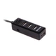 Концентратор USB 2.0 Maxxter 4хUSB2.0 Black (HU2A-4P-AC-03) - зображення 2