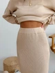 Спідниця в'язана ART KNIT Katrin Бежева S/M - зображення 2