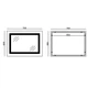 Дзеркало 70x50 см Антизапотівне LED Touch Сенсор Фасадне Підсвічування Діммер Mixxus Style MR13-70x50-REVERSE Скло 5 мм з Срібною амальгамою Алюмінієвий каркас Товщина 3 см (MI6665) - изображение 8