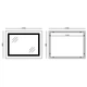 Зеркало 120x80 см із LED Touch Сенсором Діммером Фасадним підсвічуванням Антизапотівне Mixxus Warm MR02-120x80 Скло 5 мм із Срібною амальгамою Алюмінієвий каркас Часи Товщина 3 см (MI6001) - зображення 10